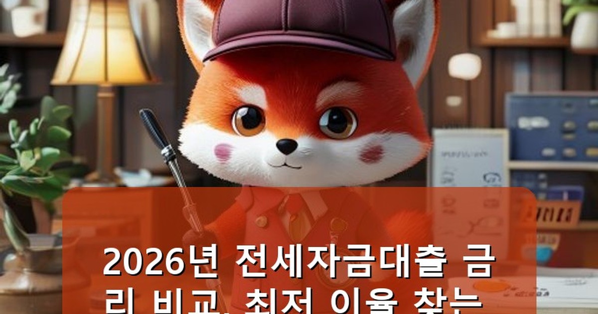 전세자금대출 금리 비교 - tech.whcksdid.kr 캐릭터