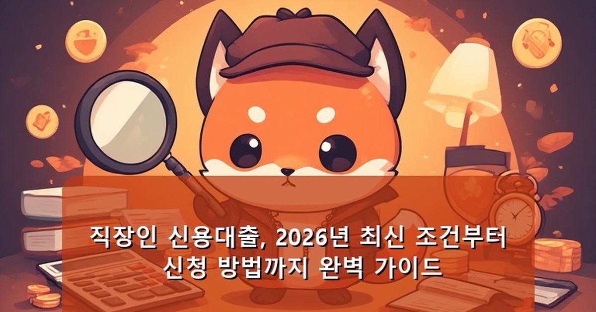 직장인 신용대출 조건 - tech.whcksdid.kr 캐릭터