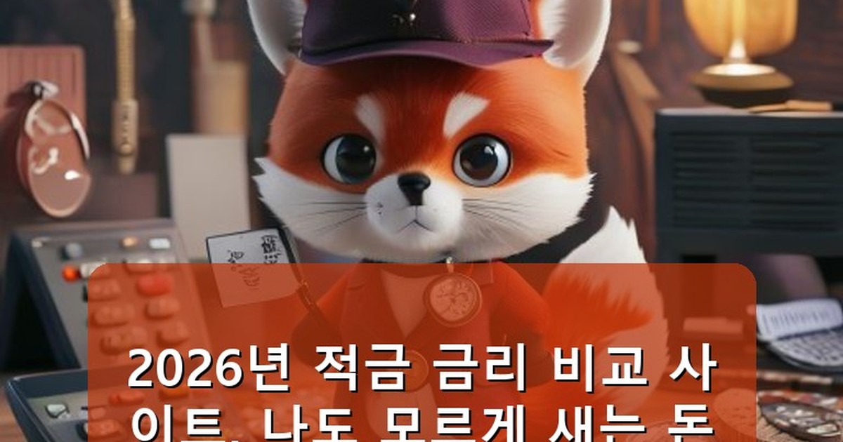 적금 금리 비교 사이트 - tech.whcksdid.kr 캐릭터