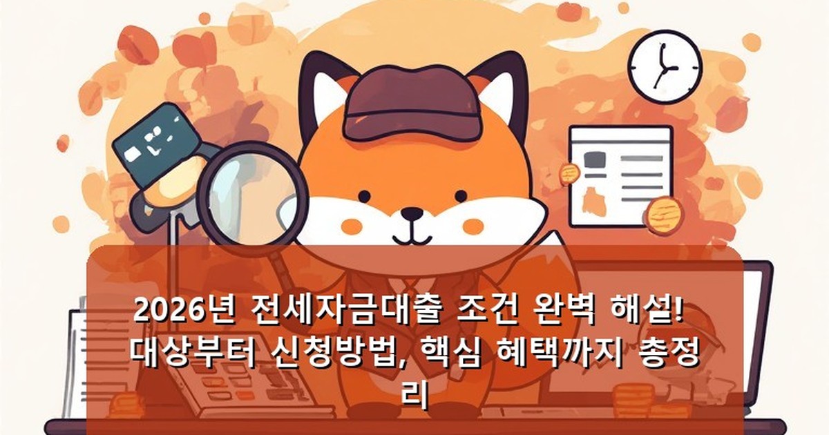 전세자금대출 조건 - tech.whcksdid.kr 캐릭터