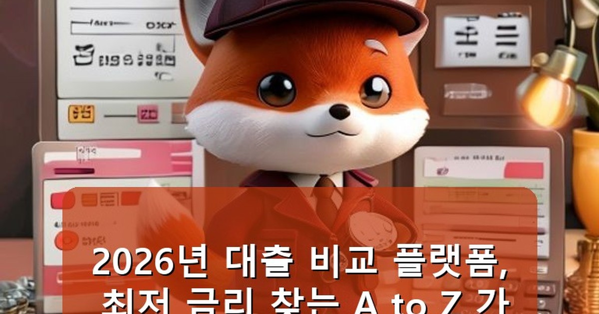대출 비교 플랫폼 - tech.whcksdid.kr 캐릭터