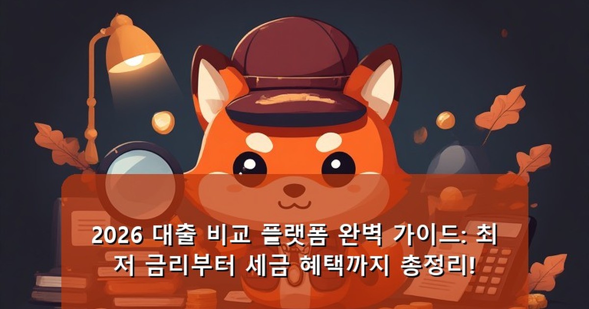 대출 비교 플랫폼 - tech.whcksdid.kr 캐릭터