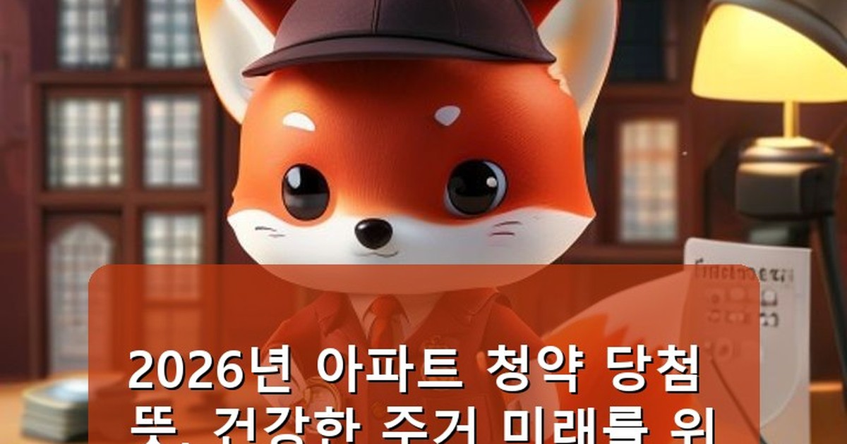 아파트 청약 당첨 뜻 - tech.whcksdid.kr 캐릭터