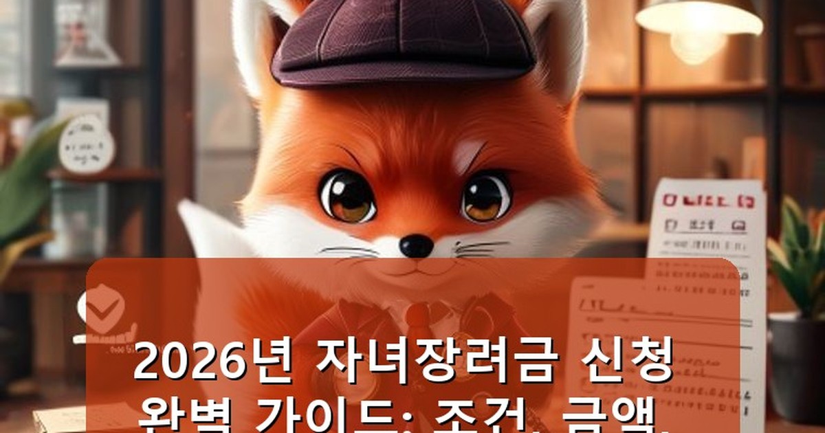 자녀장려금 신청 - tech.whcksdid.kr 캐릭터