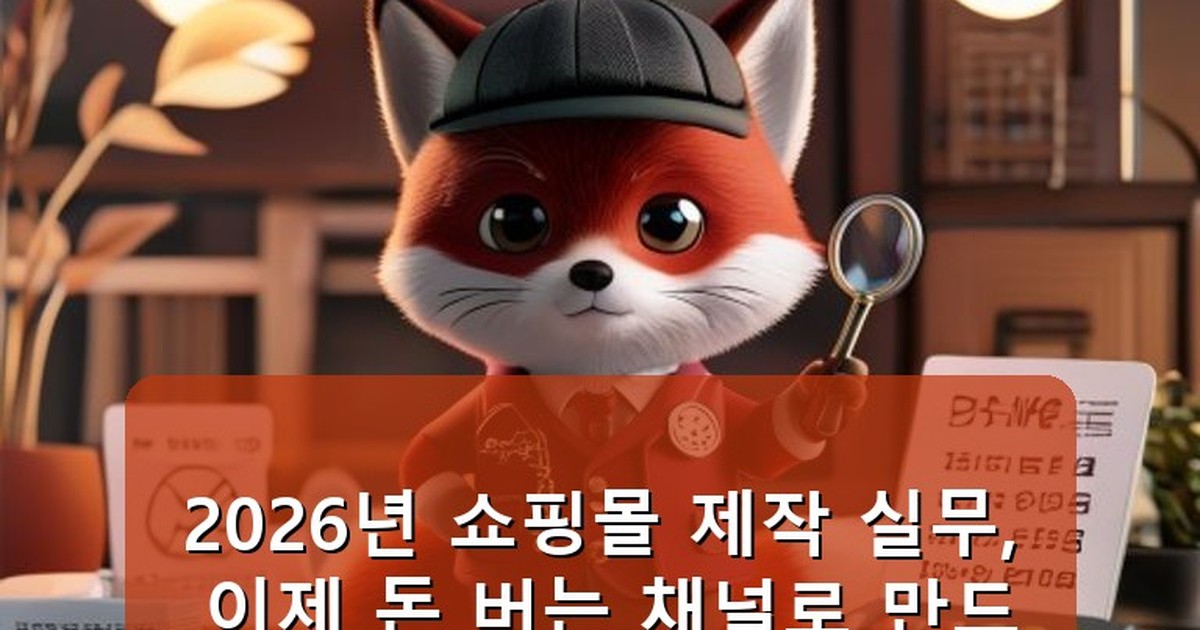쇼핑몰 제작 실무 - tech.whcksdid.kr 캐릭터