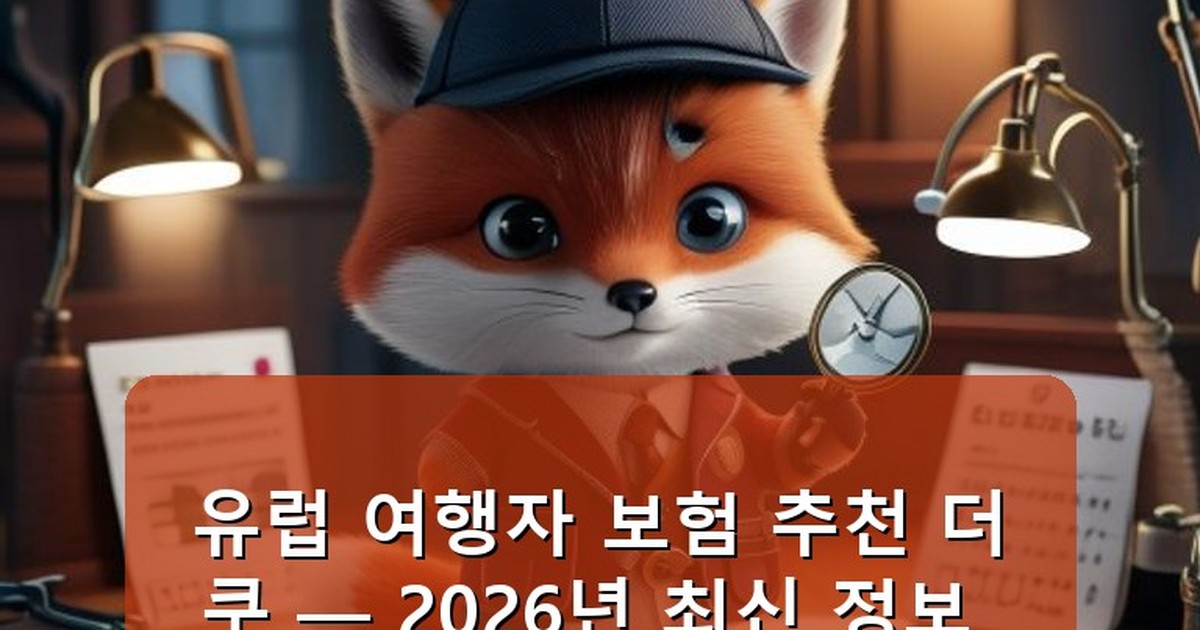 유럽 여행자 보험 추천 더쿠 - tech.whcksdid.kr 캐릭터