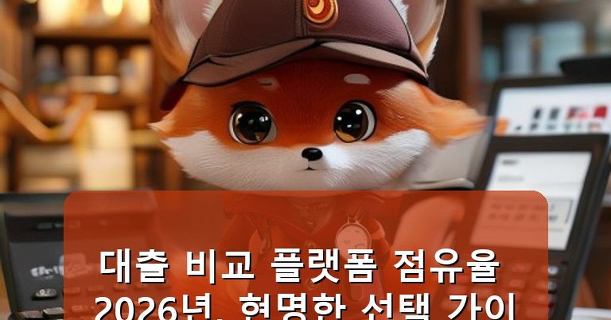 대출 비교 플랫폼 점유율 - tech.whcksdid.kr 캐릭터