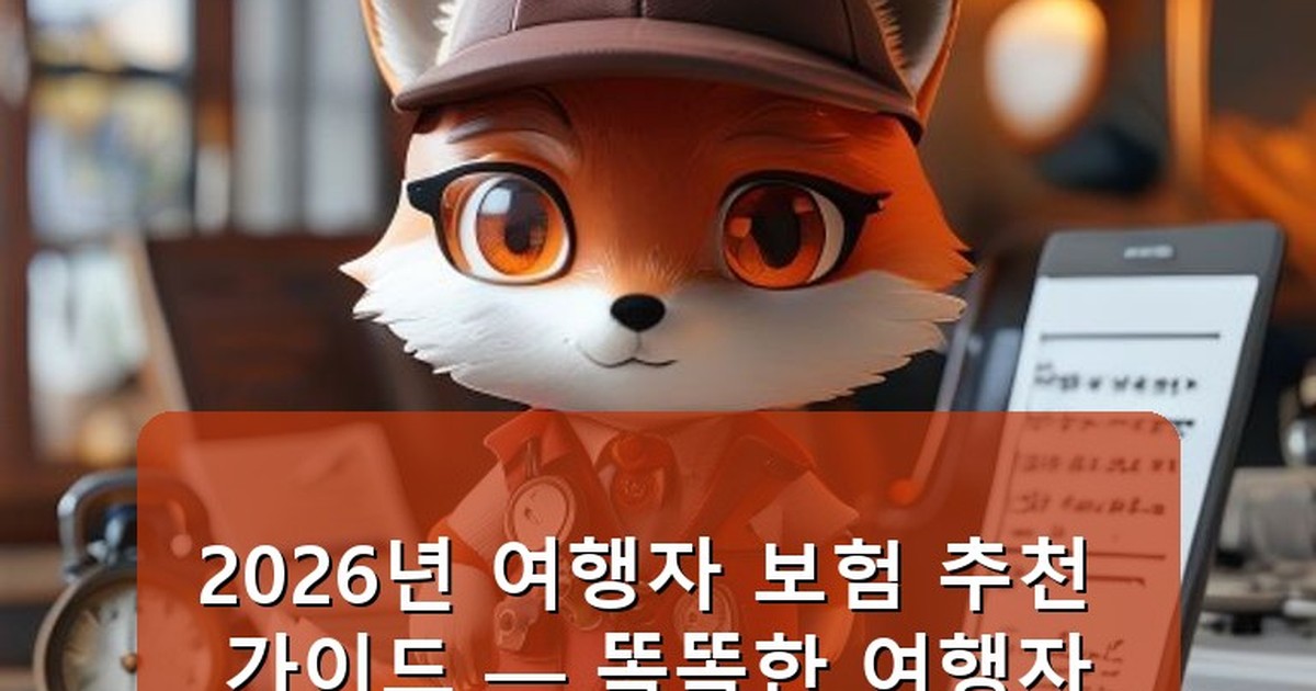 여행자 보험 추천 - tech.whcksdid.kr 캐릭터