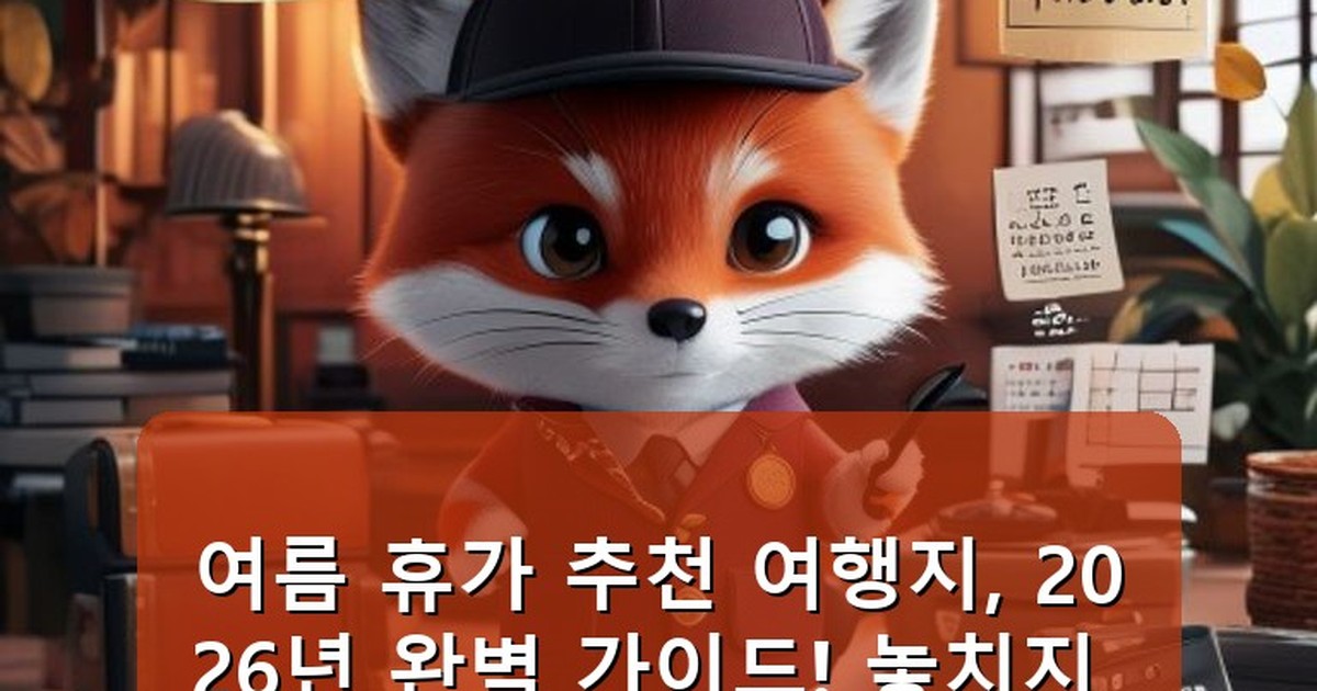 여름 휴가 추천 여행지 - tech.whcksdid.kr 캐릭터