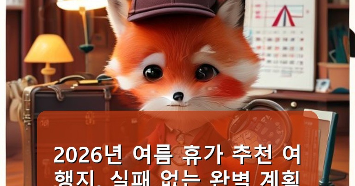 여름 휴가 추천 여행지 - tech.whcksdid.kr 캐릭터
