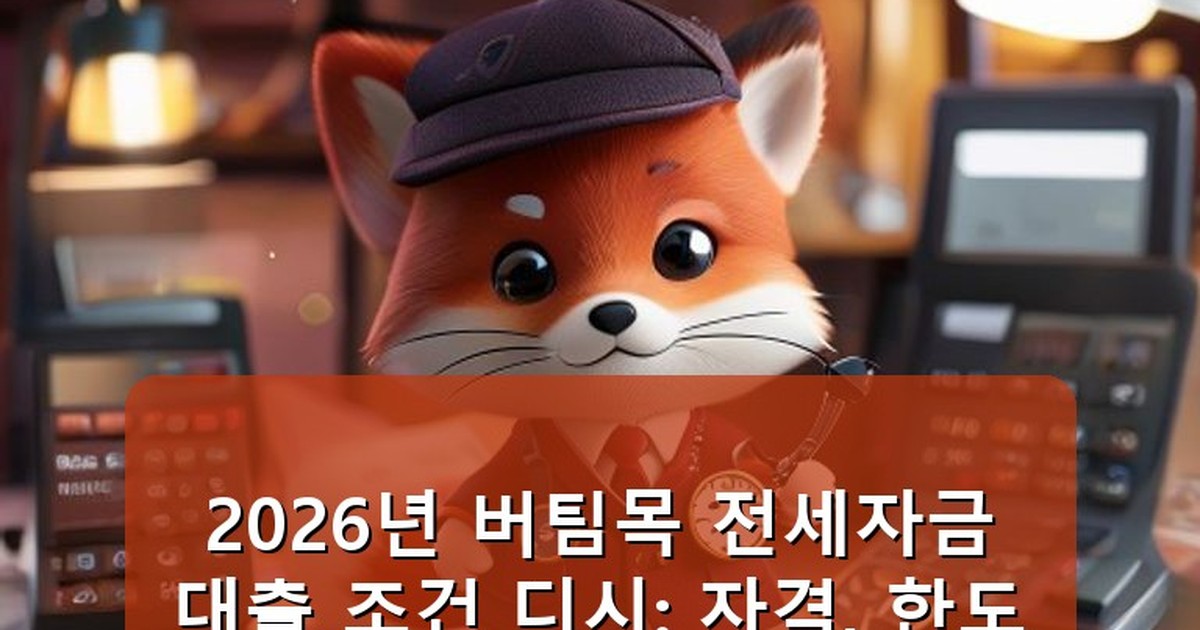 버팀목 전세자금대출 조건 디시 - tech.whcksdid.kr 캐릭터