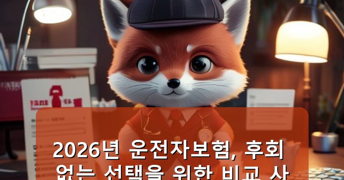 운전자보험 비교 사이트 - tech.whcksdid.kr 캐릭터