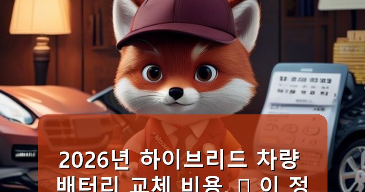 하이브리드 차량 배터리 교체 비용 - tech.whcksdid.kr 캐릭터